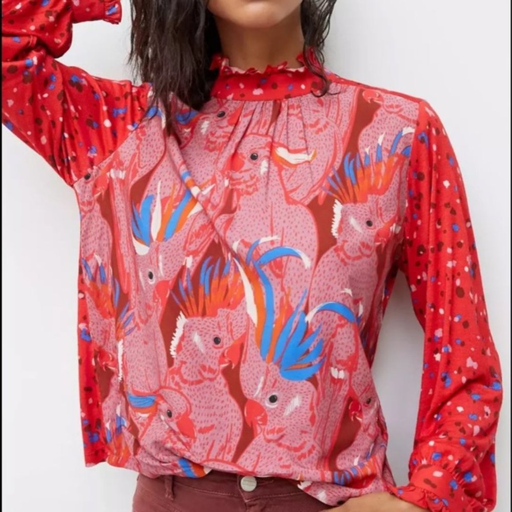 Anthropologie Conditions Apply Isaria Bird Top XS
